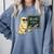 67 Teacher Halloween Skeleton Ghost Six Seven Meme Math Comfort Colors Sweatshirt Blue Jean