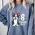 8 Years Old Birthday Boston Terrier Dog Lover 8th Party Kid Comfort Colors Sweatshirt Blue Jean