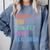 Admit It You Low Key Love ELA Bruh English Teacher Comfort Colors Sweatshirt Blue Jean