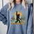 Adventure Awaits Bigfoot Teacher Kindergarten Back To School Comfort Colors Sweatshirt Blue Jean