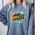 Art Is My Superpower Comic Artist Art Teacher Superhero Comfort Colors Sweatshirt Blue Jean
