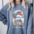 Art Teacher Life Messy Bun Back To School Art Teacher Comfort Colors Sweatshirt Blue Jean