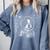 Astronaut Boston Terrier Space Galaxy Dog Lovers Comfort Colors Sweatshirt Blue Jean
