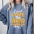 AVID Team Appreciation Essentials AVID Program Teacher Comfort Colors Sweatshirt Blue Jean