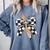Back To School Hello Fifth Grade Teacher Coquette Pencil Bow Comfort Colors Sweatshirt Blue Jean
