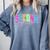 Back To School Neon Checkered Second Grade Colorful Teacher Comfort Colors Sweatshirt Blue Jean Back To School Neon Checkered Second Grade Colorful Teacher Comfort Colors Sweatshirt Blue Jean