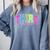 Back To School Neon Checkered Third Grade Colorful Teacher Comfort Colors Sweatshirt Blue Jean Back To School Neon Checkered Third Grade Colorful Teacher Comfort Colors Sweatshirt Blue Jean