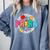 Back To School Para For Men Women Teacher Comfort Colors Sweatshirt Blue Jean