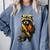 Back To School Raccoon Teachers Student Kids Comfort Colors Sweatshirt Blue Jean