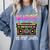 Back To School Retro Reading Is My Jam 80s Teacher Boombox Comfort Colors Sweatshirt Blue Jean