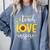 Back To School Teach Love And Inspire Teacher Sunflower Comfort Colors Sweatshirt Blue Jean