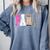 Back To School Teacher Para Preppy Checkered Para Life Comfort Colors Sweatshirt Blue Jean