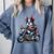Biker Boston Terrier Dog Riding Motorbike Comfort Colors Sweatshirt Blue Jean