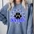 Blue Bobcats School Spirit Coquette Bow Mascot Teacher Comfort Colors Sweatshirt Blue Jean Blue Bobcats School Spirit Coquette Bow Mascot Teacher Comfort Colors Sweatshirt Blue Jean
