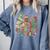 Book Tree All Is Calm Said No Teacher Ever Christmas Comfort Colors Sweatshirt Blue Jean Book Tree All Is Calm Said No Teacher Ever Christmas Comfort Colors Sweatshirt Blue Jean