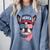 Boston Terrier 4th Of July US Merica Bostie Dog Patriotic For Men Women Kids Comfort Colors Sweatshirt Blue Jean