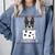 Boston Terrier American Gentleman Personal Stalker Dog Lover Comfort Colors Sweatshirt Blue Jean