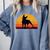 Boston Terrier Bostie Sunset Retro Dog Pet Mom Dad Comfort Colors Sweatshirt Blue Jean