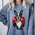 Boston Terrier Boxing Comfort Colors Sweatshirt Blue Jean