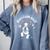 Boston Terrier Boy Cute Cartoon Dog Owner Pet Boston Terrier Comfort Colors Sweatshirt Blue Jean