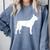 Boston Terrier Comfort Colors Sweatshirt Blue Jean