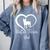 Boston Terrier Dad Cute Boston Terrier Silhouette Heart Premium Comfort Colors Sweatshirt Blue Jean
