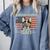 Boston Terrier Dad Dog Lovers American Flag 4th Of July For Women Men Comfort Colors Sweatshirt Blue Jean