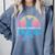 Boston Terrier Dad Retro Comfort Colors Sweatshirt Blue Jean
