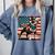 Boston Terrier Dog 4th Of July USA American Flag Patriotic Comfort Colors Sweatshirt Blue Jean
