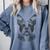 Boston Terrier Dog Bostie Nature Memorial Idea Men Women Comfort Colors Sweatshirt Blue Jean
