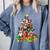 Boston Terrier Dog Christmas Tree Lights Xmas Pajama For Men Women Kids Comfort Colors Sweatshirt Blue Jean