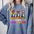 Boston Terrier Dog Halloween Christmas Hallothanksmas Men Women Kids Comfort Colors Sweatshirt Blue Jean