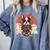 Boston Terrier Dog Japanese Style Samurai Dogs Comfort Colors Sweatshirt Blue Jean