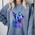 Boston Terrier Dog For a Boston Terrier Mom Comfort Colors Sweatshirt Blue Jean