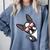 Boston Terrier Dog From Side Boston Bull Comfort Colors Sweatshirt Blue Jean