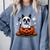 Boston Terrier Ghost Boo Halloween Kids Comfort Colors Sweatshirt Blue Jean