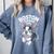 Boston Terrier Girl Cute Cartoon For Dog Owners Pet Terrier Comfort Colors Sweatshirt Blue Jean