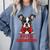 Boston Terrier Grandma Dog Lovers Puppy Bostie Owner Comfort Colors Sweatshirt Blue Jean