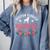 Boston Terrier Grandma Nana Dog Lover Christmas Comfort Colors Sweatshirt Blue Jean