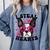 Boston Terrier Heart Glasses Girls Bostie Valentines Day Comfort Colors Sweatshirt Blue Jean