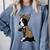 Boston Terrier Lover I Love Mom Tattoo Leopard Comfort Colors Sweatshirt Blue Jean