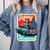 Boston Terrier Merry Christmas Tree Truck Santa Dog X-Mas Comfort Colors Sweatshirt Blue Jean