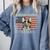 Boston Terrier Mom Dog Lovers American Flag 4th Of July Comfort Colors Sweatshirt Blue Jean