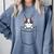 Boston Terrier In The Pocket Cute Boston Terrier Dog For Men Women Girls Kids Comfort Colors Sweatshirt Blue Jean