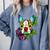 Boston Terrier In Red Day Of The Dead Sugar Skull Dog Comfort Colors Sweatshirt Blue Jean