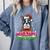 Boston Terrier Santa Claus Christmas Dog Comfort Colors Sweatshirt Blue Jean
