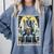 Boston Terrier Tarot Card Dog Comfort Colors Sweatshirt Blue Jean