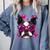 Boston Terrier Valentines Day Shirt Heart Dog Lover Comfort Colors Sweatshirt Blue Jean