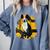 Boston Terrier s Mid-Century Modern Art s Street Grunge Comfort Colors Sweatshirt Blue Jean
