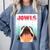 Boston Terriers Jowls Dog Mom Dog Dad Comfort Colors Sweatshirt Blue Jean